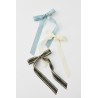 Set de 3 pinzas para el pelo con lazo