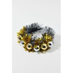 Diadema festiva de espumillón