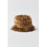 Gorro de piel sintética mullida