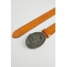 Cinturón de piel con hebilla Icon